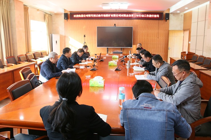 云煤（万利官网）集团总司理助理、刷新办主任陈家昆一行到云南羊场煤矿有限公司开展国企刷新三年行动督导调研