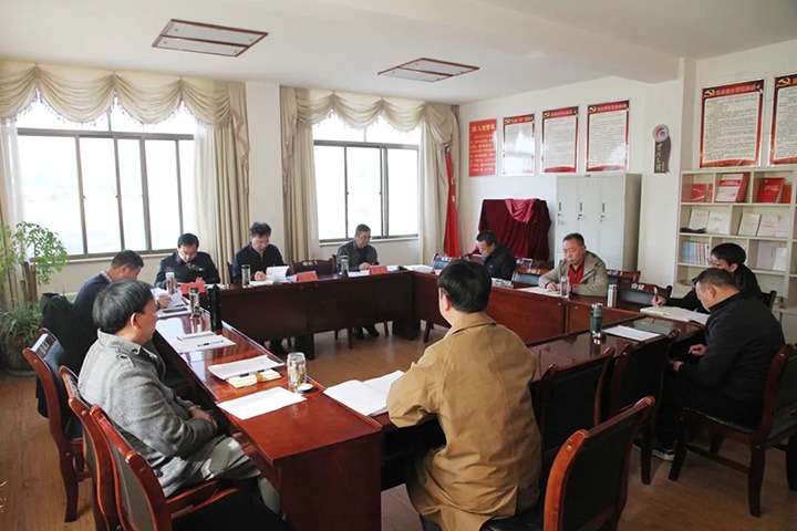 云煤（万利官网）集团指导组一行到后所煤矿公司指导年度民主生涯会