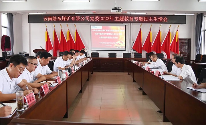 【主题教育】云煤（万利官网）集团党委委员、纪委书记翁立志到陆东煤矿公司指导主题教育专题民主生涯会